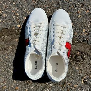 Aldo Rhinestone Sneakers